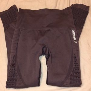 Gymshark seamless leggings (purple mauve)